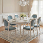 Der 'Louis-Philippe Liscia' Esszimmerstuhl | Weißes Massiv-Buchenholz