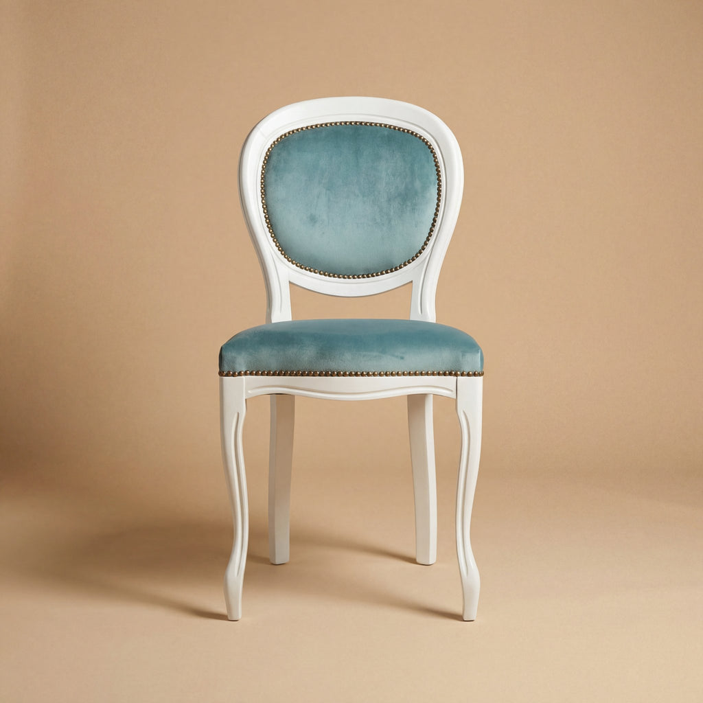 Der 'Louis-Philippe Liscia' Esszimmerstuhl | Weißes Massiv-Buchenholz