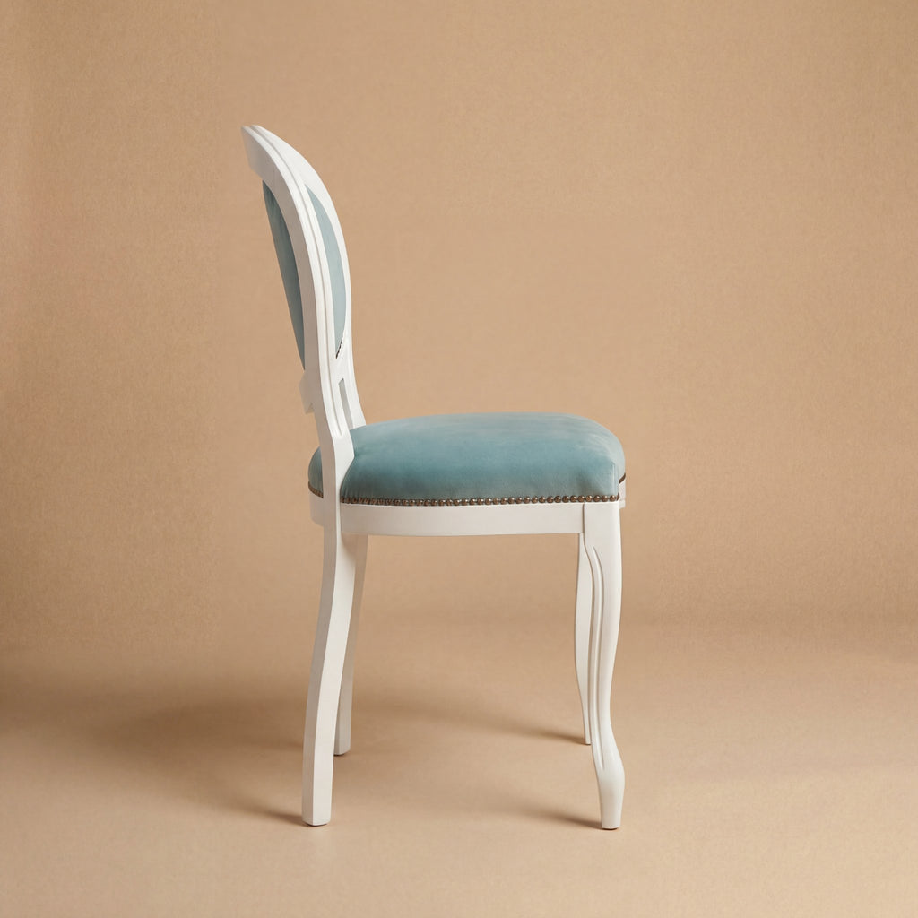 Der 'Louis-Philippe Liscia' Esszimmerstuhl | Weißes Massiv-Buchenholz