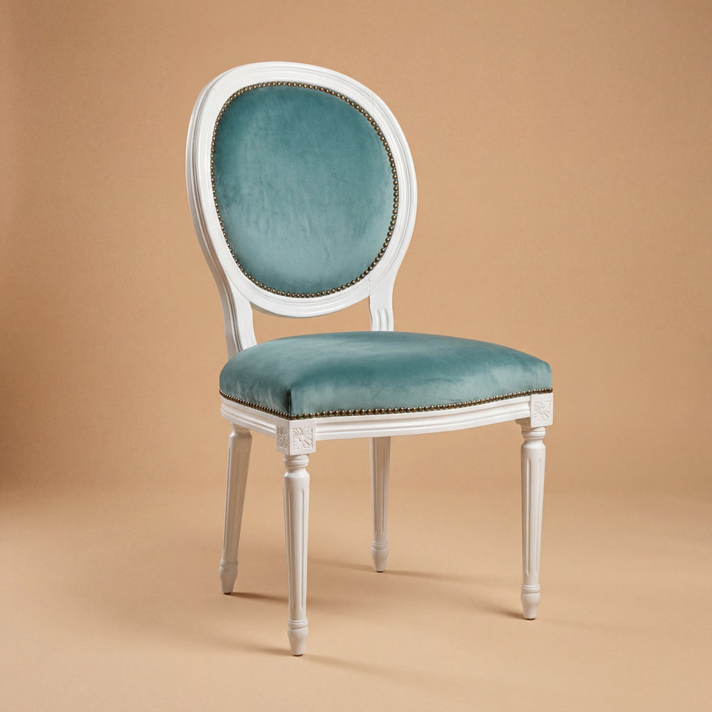 La chaise à manger 'Louis XVI' | Bois de hêtre massif blanc