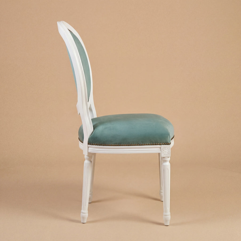 La chaise à manger 'Louis XVI' | Bois de hêtre massif blanc