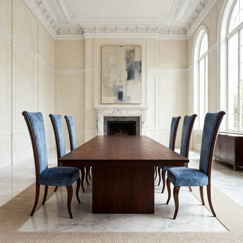 The 'Francesco' Dining Chair | High-Back and Walnut Finish