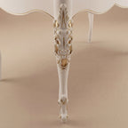 The 'Venere' Gold Edition Dining Table | White Solid Beech Wood & Gold Accents