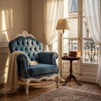 The 'Venere' Gold Edition Lounge Armchair | Wide Deep-Seating Bergère