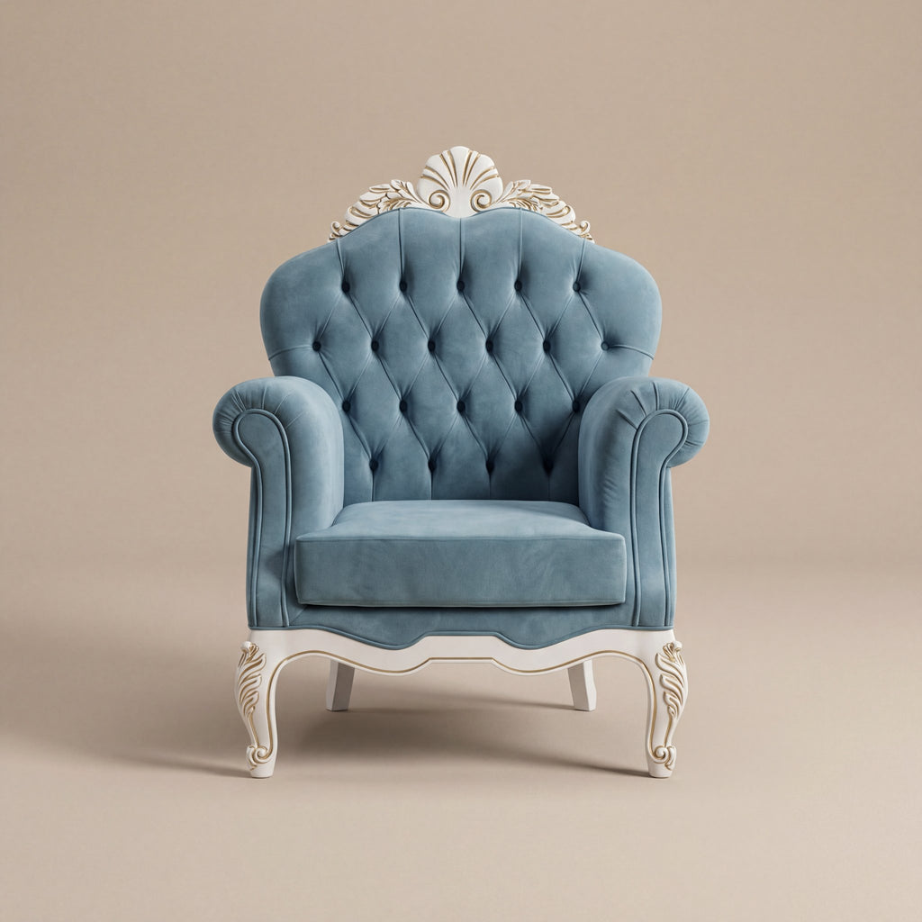 The 'Venere' Gold Edition Lounge Armchair | Wide Deep-Seating Bergère