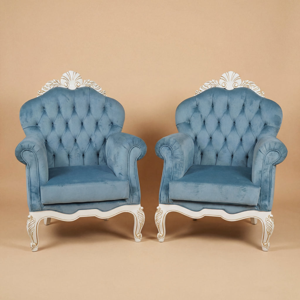 The 'Venere' Gold Edition Lounge Armchair | Wide Deep-Seating Bergère