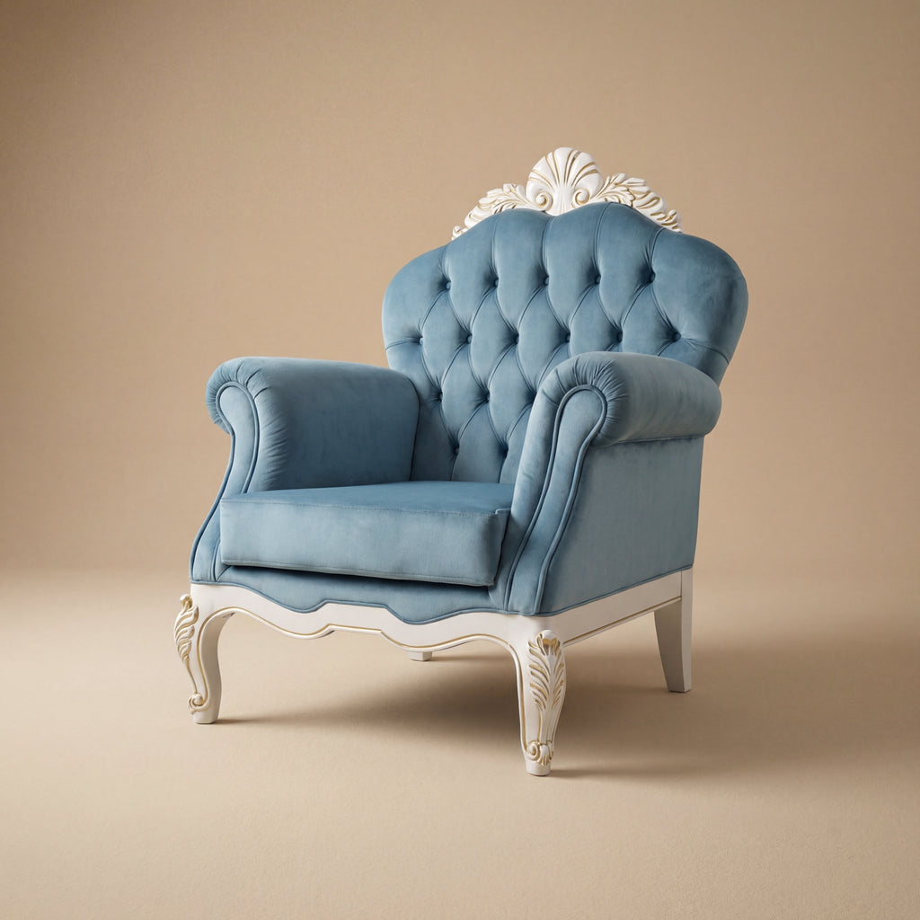 The 'Venere' Gold Edition Lounge Armchair | Wide Deep-Seating Bergère