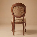 La chaise à manger 'Louis-Philippe Foglia' | Finition noyer classique